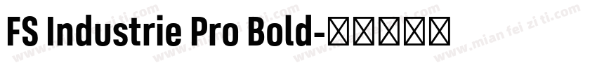 FS Industrie Pro Bold字体转换
